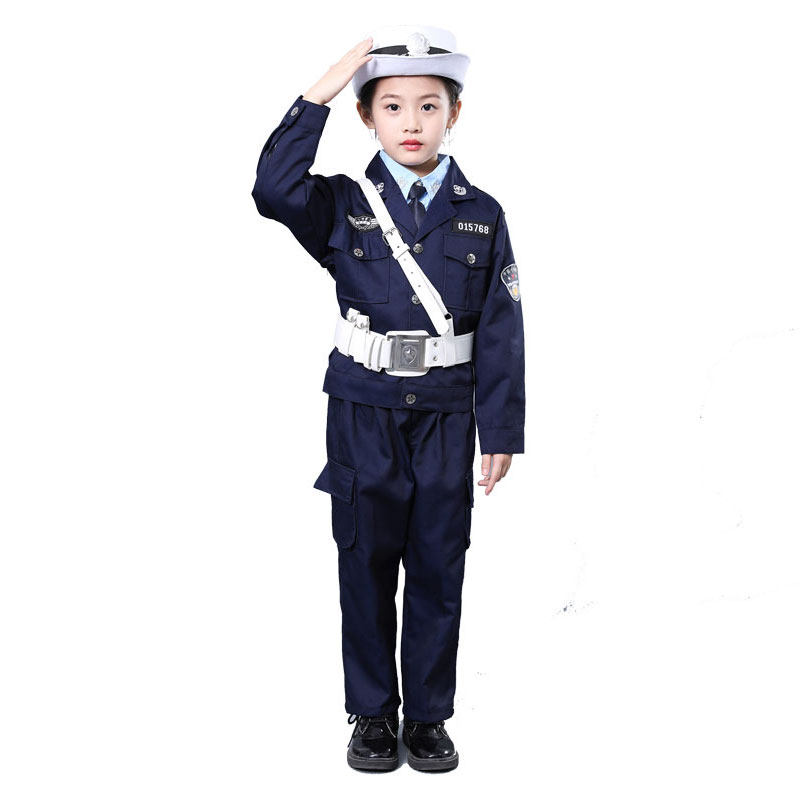 儿童小交警服警察舞蹈演出服