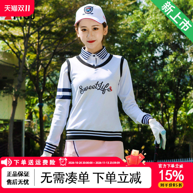 新品包邮！高尔夫衣服女士时尚修身背心春季高尔夫针织马甲英伦风