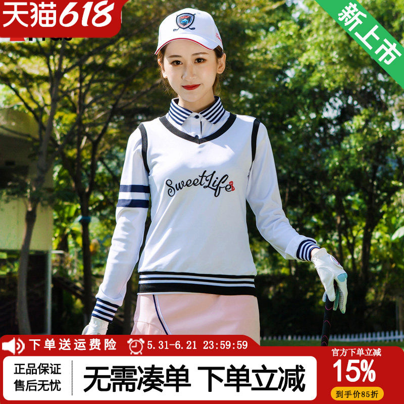 新品包邮！高尔夫衣服女士时尚修身背心春季高尔夫针织马甲英伦风