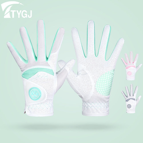 女士高尔夫手套韩版防滑透气手套