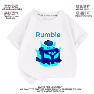 儿童短袖 fruits卡通夏季 中大童外穿轻薄透气纯棉T恤 blox 2024新款