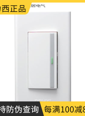 德力西正品120型一开开关面板