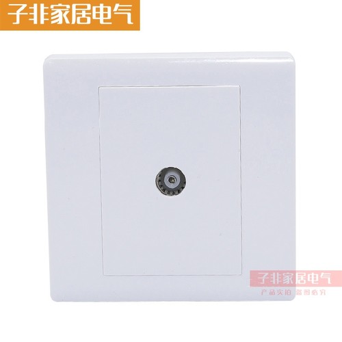 正泰86型开关插座面板 一联电视插座 有线数字电视通用插座 - 封面