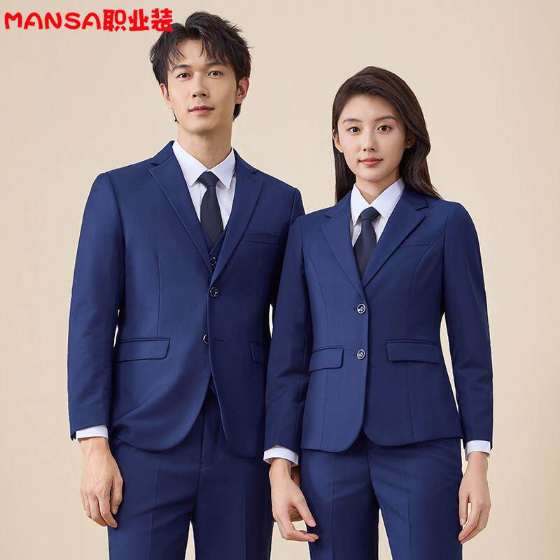 酒店饭店前台商务正装西服套装男女行政销售领班西装外套工作服秋