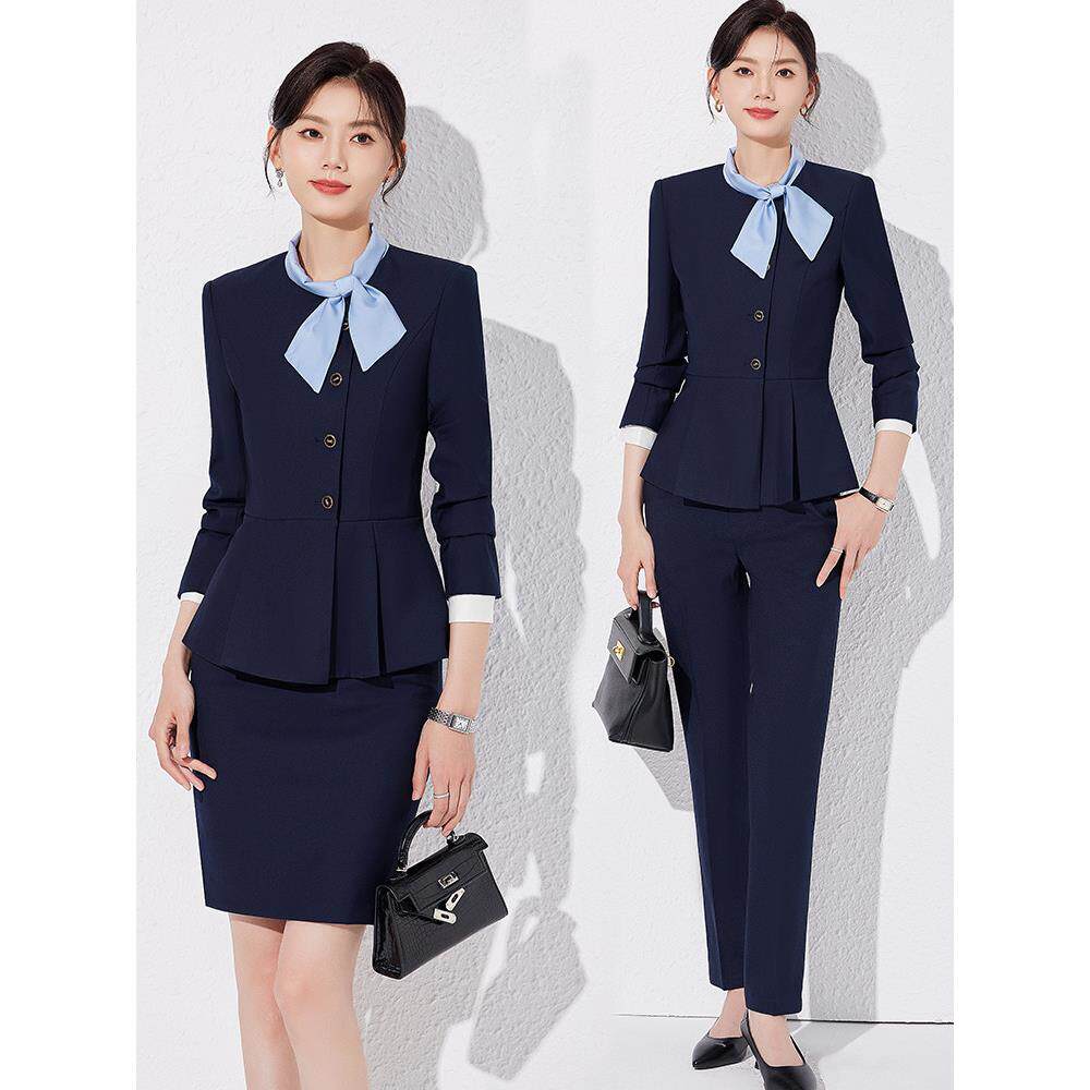 采购产品女性职业套装,春秋空姐制服,酒店前台接待工作服,珠宝