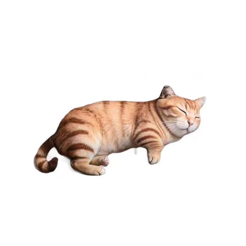 可爱仿真超萌猪猫咪狗子造型创意家居抱枕装饰玩偶挂件公仔仿真猫
