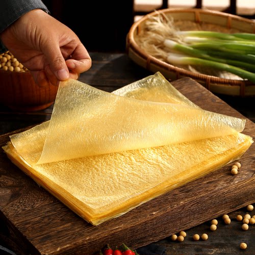 头层手工蝉翼豆腐皮豆香浓郁