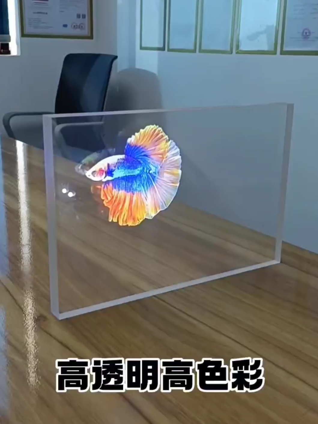 全息互动投影膜背投正投双面成像