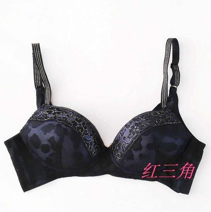 性感无钢圈聚拢文胸内衣蕾丝