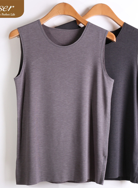 caser凯撒男士倍暖鹅绒蛋白随意裁圆领背心保暖马甲内衣AN61-5157