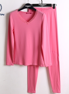 特价豪门女士磨毛弹力V领M364121膝盖加厚保暖防寒亲肤圆领M36401