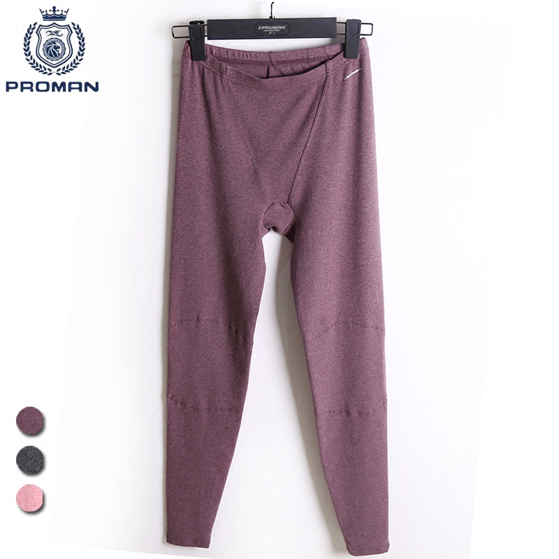 莫代尔豪门风螺纹膝盖保暖长裤