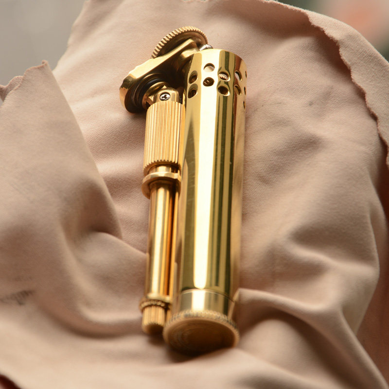 日本正品原装DOUGLASS道格拉斯S黄铜复古煤油个性防水防风打火机