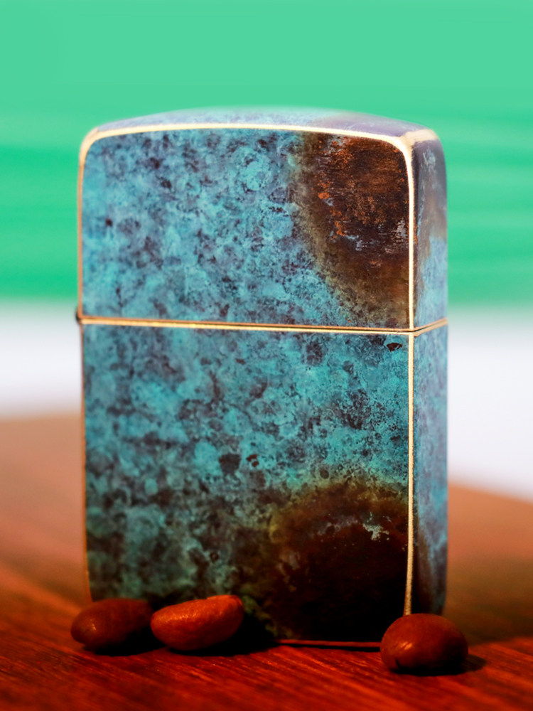 zippo芝宝防风煤油打火机青铜时代1941复刻包浆氧化做旧男送礼