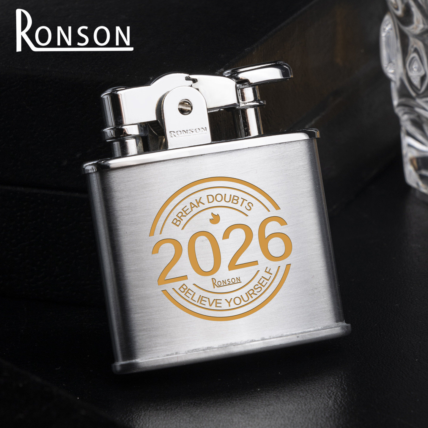 ronson朗森打火机年份定制正品新款正版防风煤油男士生日礼物高档