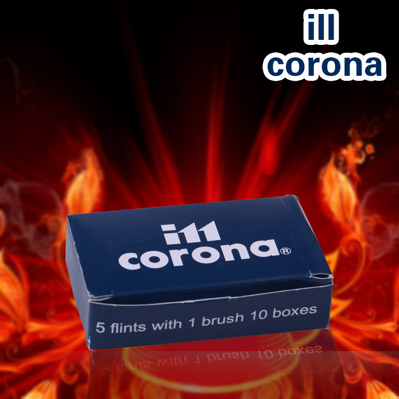 正品原装现货 IM CORONA 日本皇冠打火机专用火石 5粒装 蓝色包装