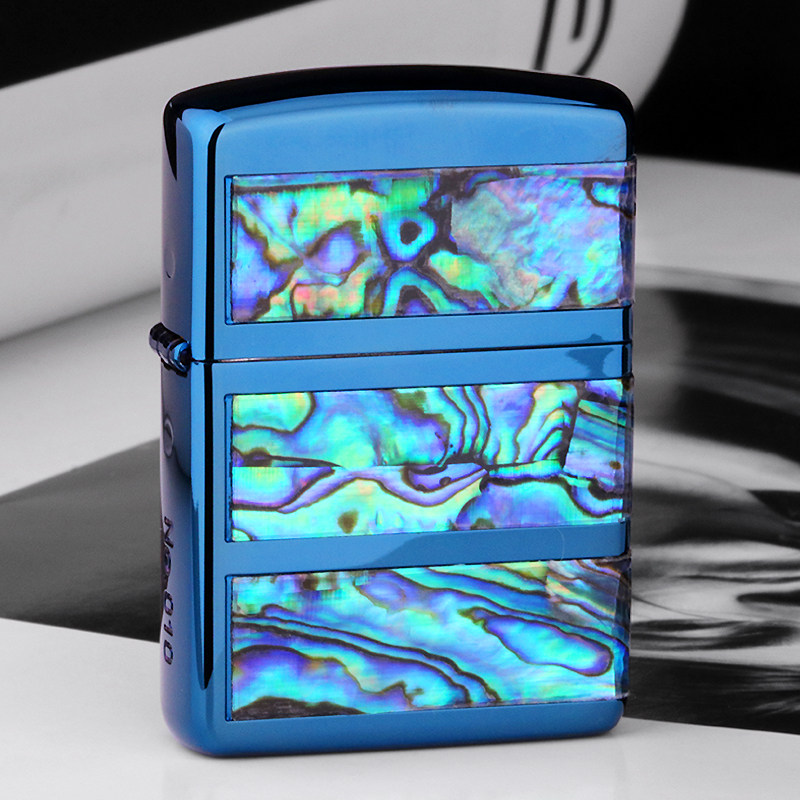 限量zippo煤油贝壳加厚打火机