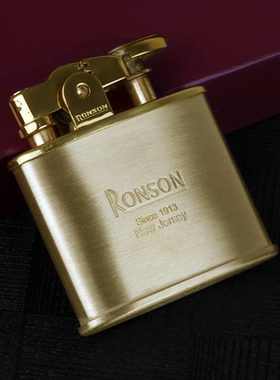 日本原装正品RONSON朗森煤油火石复古怀旧自动机械打火机男士R02