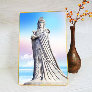 妈祖石像人物画 海神娘娘桌面摆台相框画 摆件装饰挂画来图定制