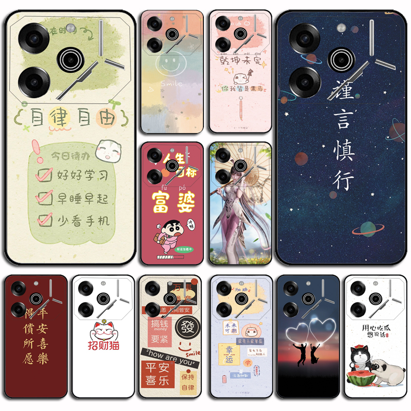 适用于传音Tecno Pova 6Pro手机壳lnfinix Tecno Pova6Pro保护套软防摔卡通软套硅胶防摔外壳