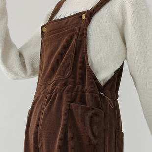 孕妇背带裤女2025新款秋外穿不勒肚子加绒加厚小个子冬装大码200