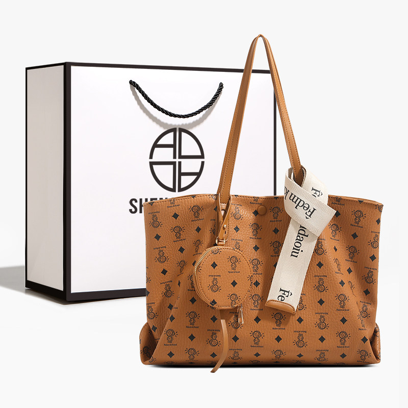 圣米洛质感小众单肩大包包女2026新款时尚百搭大容量通勤托特包,箱包皮具/热销女包/男包,托特包,淘宝优惠券,粉丝福利购,淘宝优惠卷