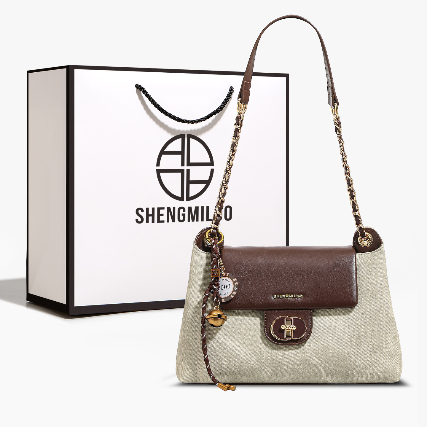 香港品牌小众轻奢腋下包包女2026新款质感大容量链条单肩斜挎包