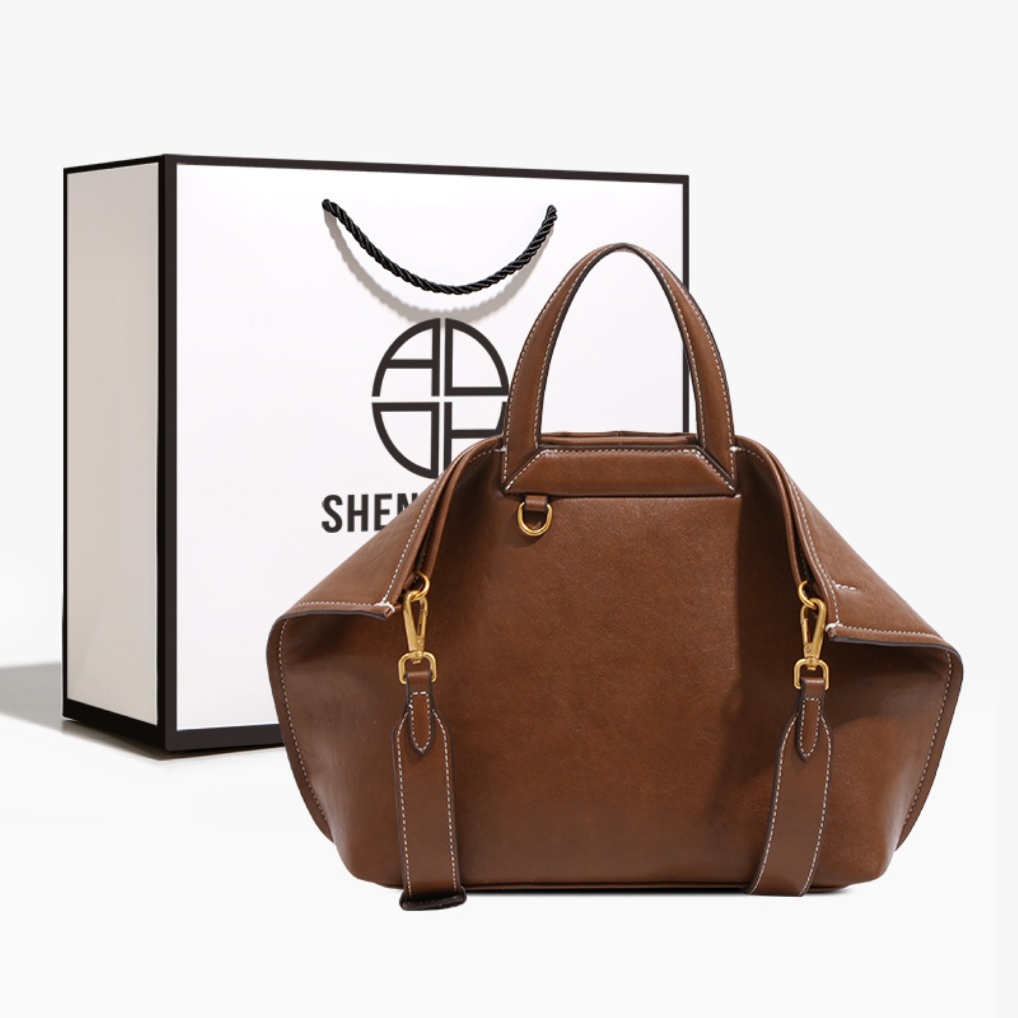 香港品牌轻奢小众折耳包手提包包女2026新款复古单肩托特包斜挎包,箱包皮具/热销女包/男包,通用款女包,淘宝优惠券,粉丝福利购,淘宝优惠卷