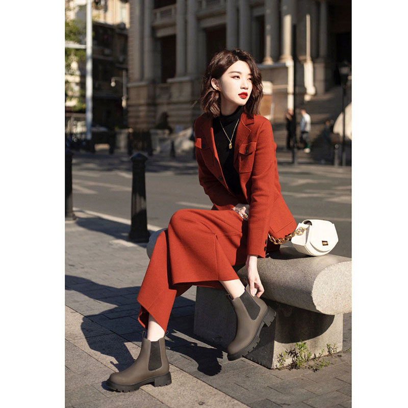 【现货秒发】2024高级感气质名媛复古毛呢外套阔腿裤两件套装女冬,女装/女士精品,时尚套装,淘宝优惠券,粉丝福利购,淘宝优惠卷