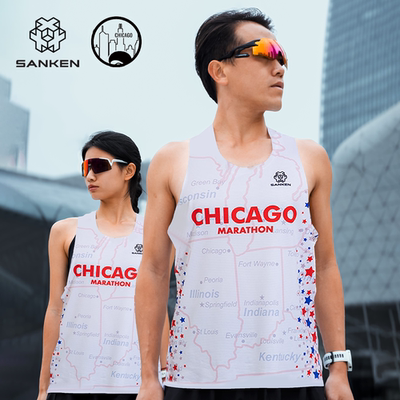 SANKEN尚克轻量透气马拉松背心