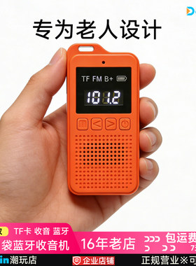 Dormin复古蓝牙口袋收音机老人