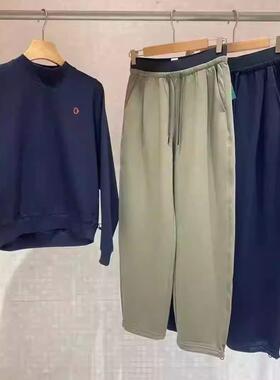 素然2024秋季新品女士户外运动薄拉架直筒裤系绳休闲裤A0243PA05