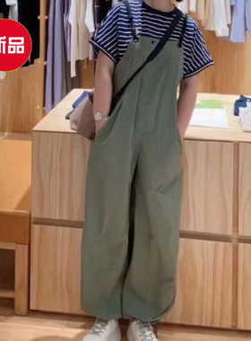 2023夏季素然专比新品女休闲轻量防泼水宽松连体背带裤A0231PA56