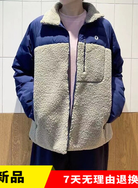 2023年冬季素然专比新款运动休闲羊羔绒拼接羽绒服外套A0233DO05