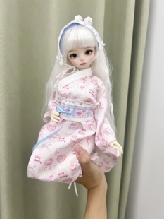 BJD4分娃衣和服bjd六分和服裙子6分娃娃衣服四分娃衣套装