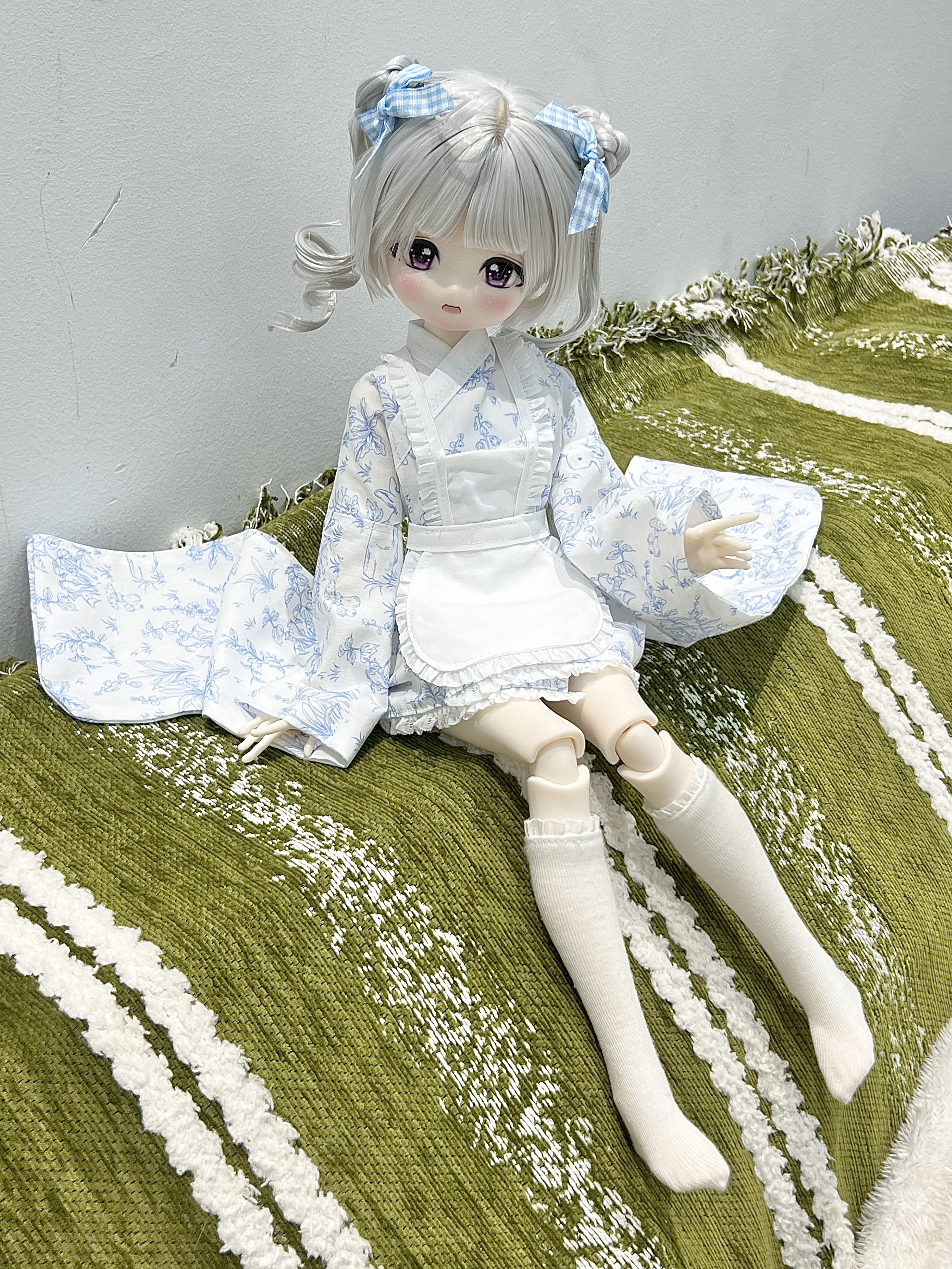 可定制BJD娃衣四分六分和服日式衣服bjd6分围裙短裙没有娃娃可爱