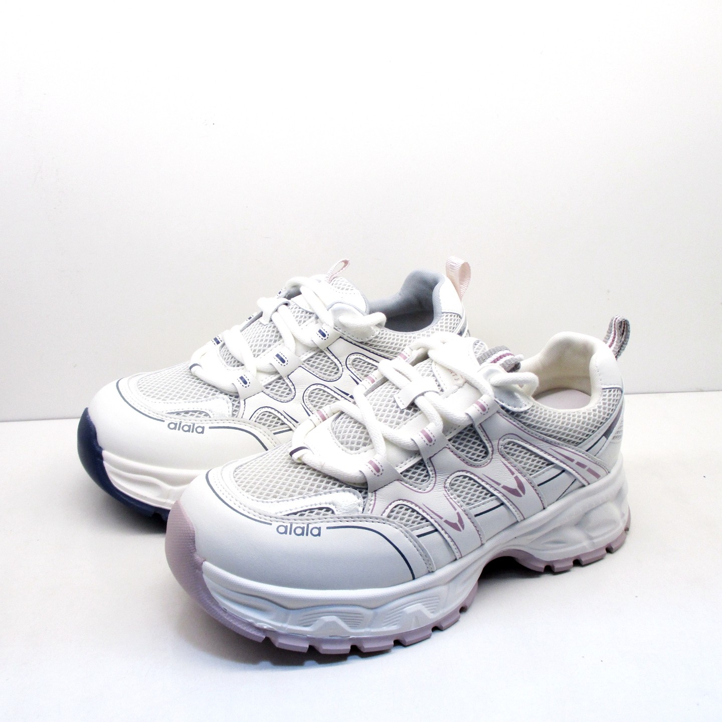 大码女鞋2026春季新款时尚厚底老爹鞋百搭皮加网面休闲鞋40-43,女鞋,时尚休闲鞋,淘宝优惠券,粉丝福利购,淘宝优惠卷