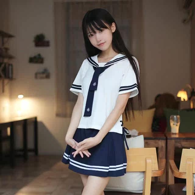 学院风JK制服水手服日系女夏季短袖校服班服韩版百褶裙海军风套装在类目 女装/女士精品, 套装/学生校服/工作制服, 学生校服中 - 来自Buy2taobao.com提供专业的淘宝代购服务