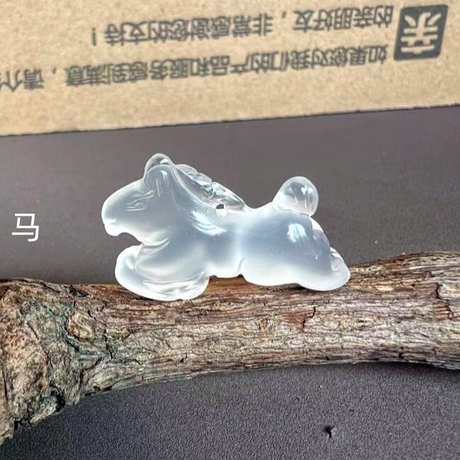 白玉髓玛瑙玉石立体生肖属相鸡马龙猪猴鼠牛狗虎兔蛇羊