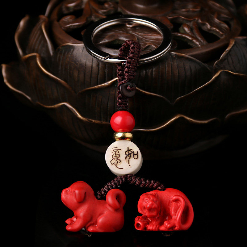 生肖属马的2024年犬虎迎禄吊坠挂件手链含朱砂吉祥物鸣虎纳1贵