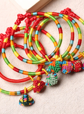 diy编织端午节儿童手工链