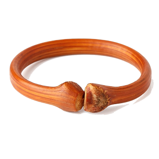 西藏山南鸡血藤手镯女双龙头金刚藤手串天然木镯手工男女首饰品