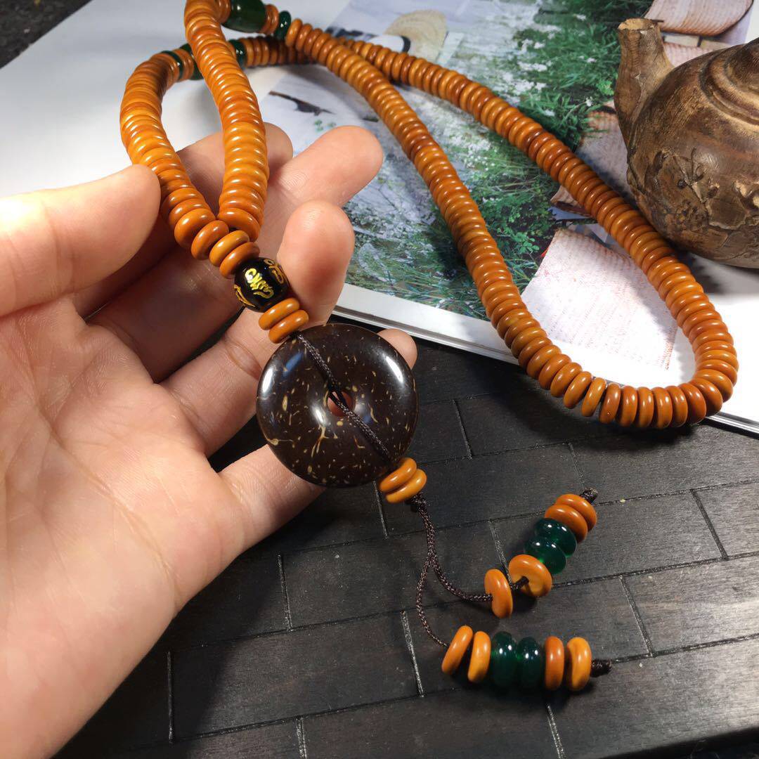 天然橄榄核隔片文玩垫片算盘珠手串手链项链菩提子佛珠男女士饰品
