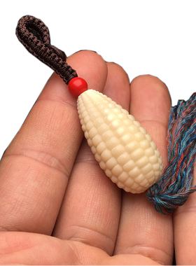 手工象牙果雕刻菩提挂件创意包包