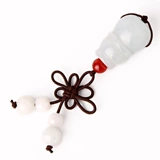 Изумрудная природная руда из нефрита, комплект, четки из круглых бусин, бусины, аксессуар, 8mm, 10mm, 13mm, 15mm, тройник