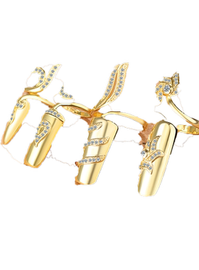 护甲套开口可调节戒指环