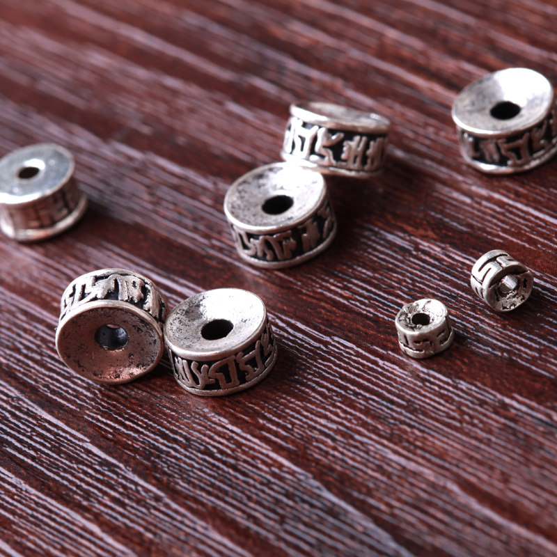 37银复古六字真言隔片隔珠黄铜垫片饰品DIY金刚星月佛珠手串配件,饰品/流行首饰/时尚饰品新,其他DIY饰品配件,淘宝优惠券,粉丝福利购,淘宝优惠卷