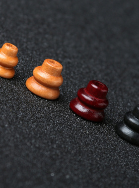 三色木小佛塔三通佛头佛帽手链佛珠 DIY配饰品散珠手串佛珠配件