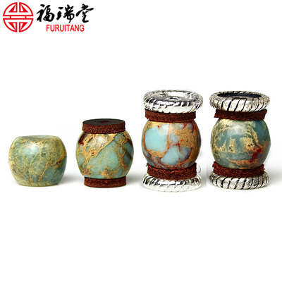 diy寿山石合金牛皮星月散珠