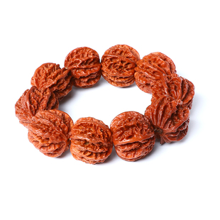 机刷包浆玉化文玩山核桃手持男小秋子灯笼把玩佛珠手串八棱随身盘